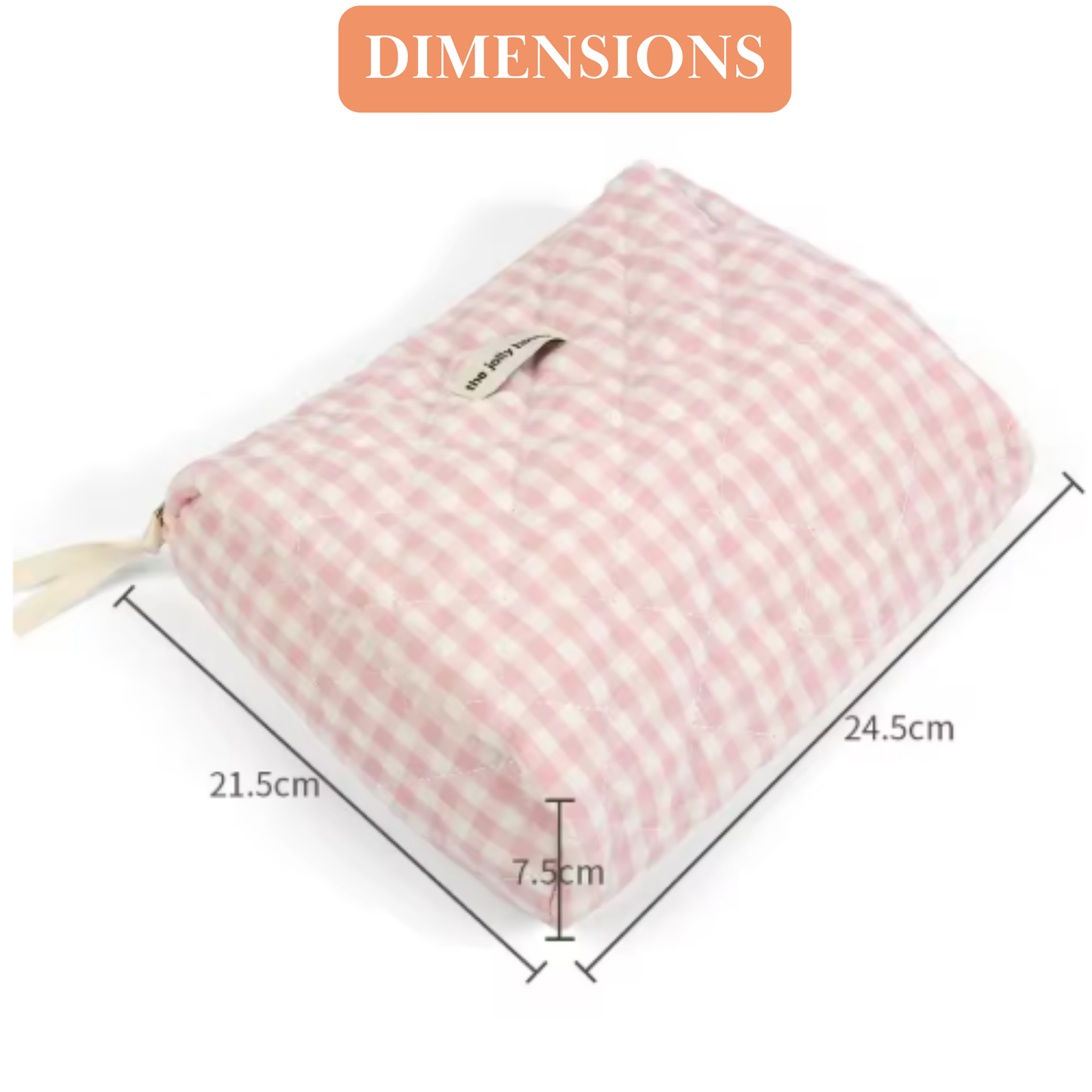 Pochette de rangement rose