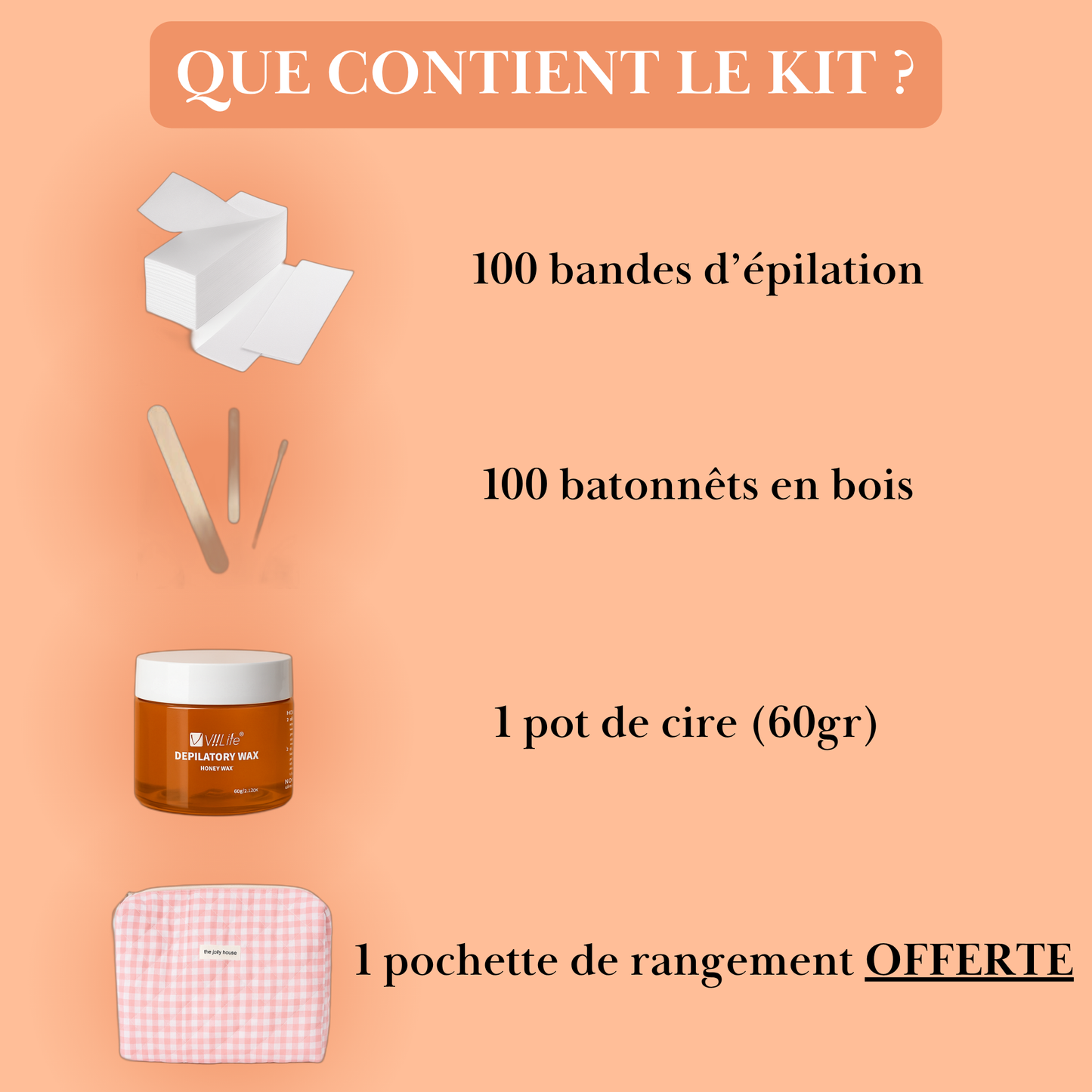 Kit de cire au miel