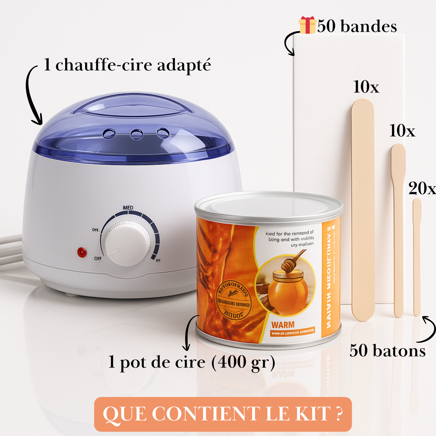 Kit de cire premium